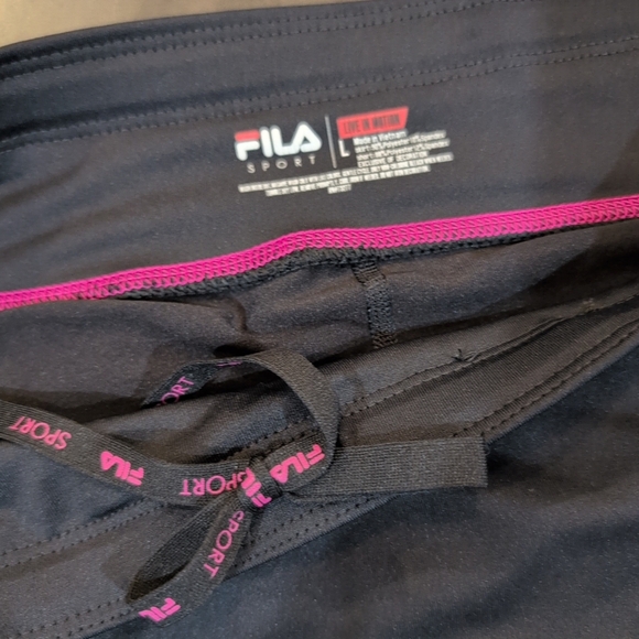 Fila Womens Skort Large Black/Pink/Green Athletic Skirt Shorts Gym Tennis - Picture 3 of 8